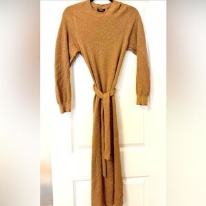 Rag & Bone - Alnai sweater dress with wrap tie in Caramel/Brown (like new!)